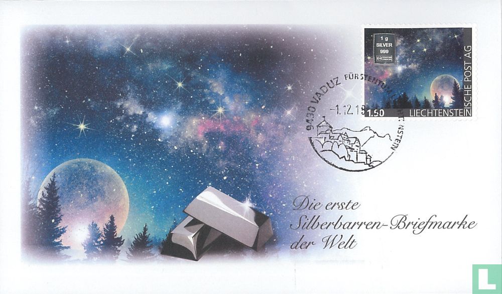 First stamp with Silver bar