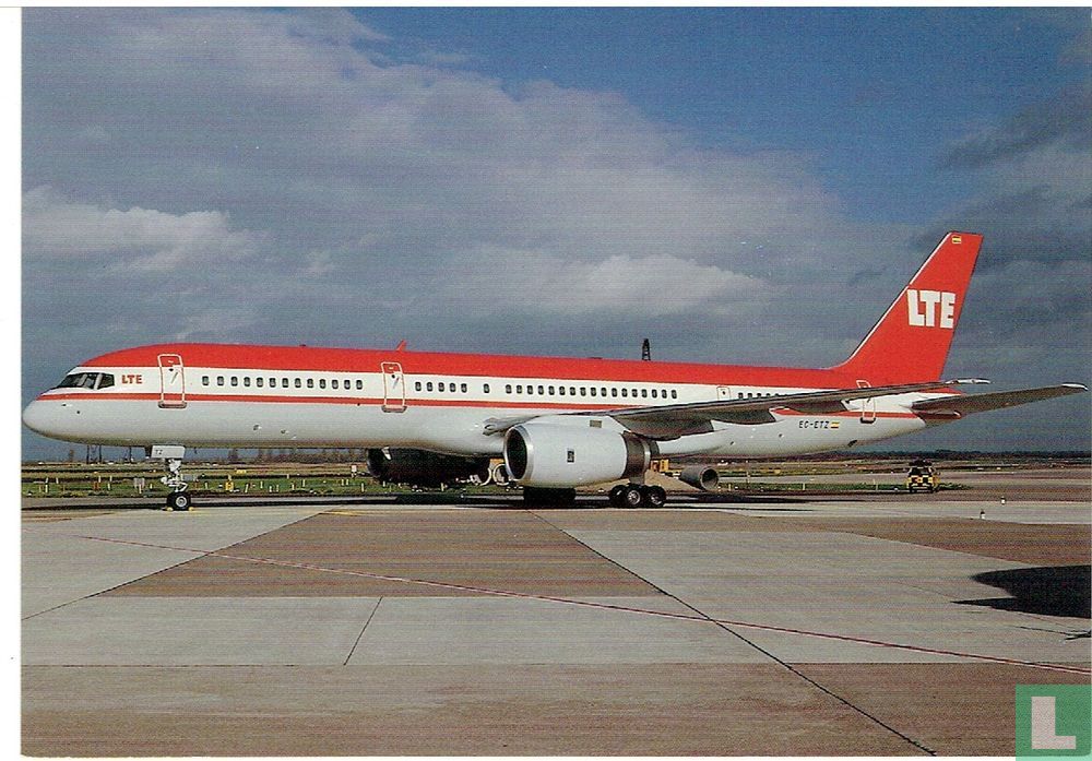 Airline issue postcard LTE Boeing 757-200 