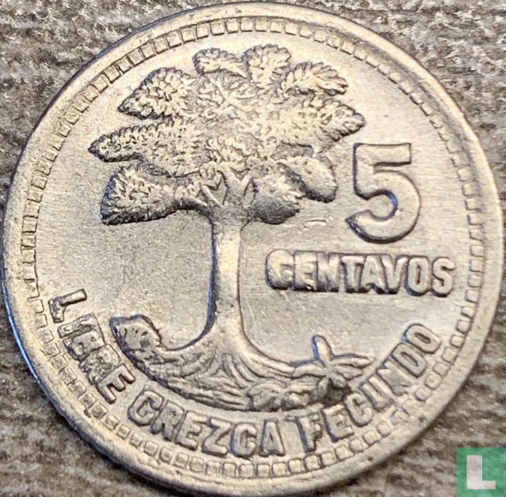 Guatemala 5 Centavo 1959