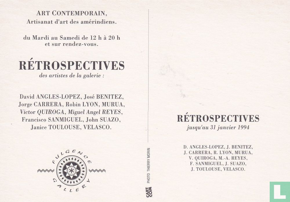 Fulgence Gallery - Rétrospectives