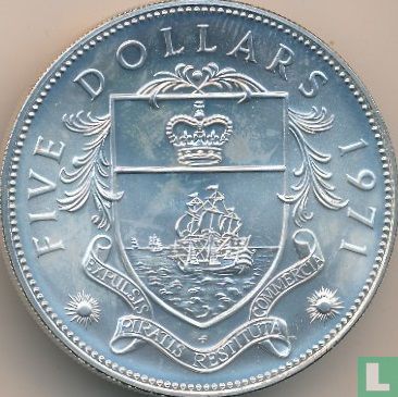 Bahamas 5 dollars 1971