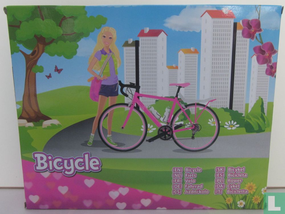 Roze crossfiets