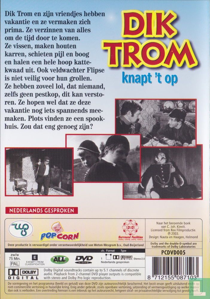 Dik Trom knapt 't op