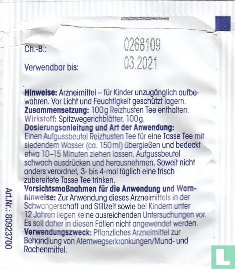 Reizhusten Tee