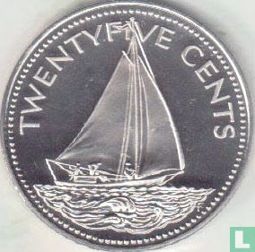 Bahamas 25 Cent 1974