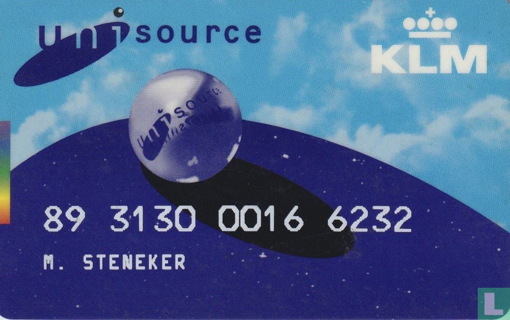 Unisource card KLM