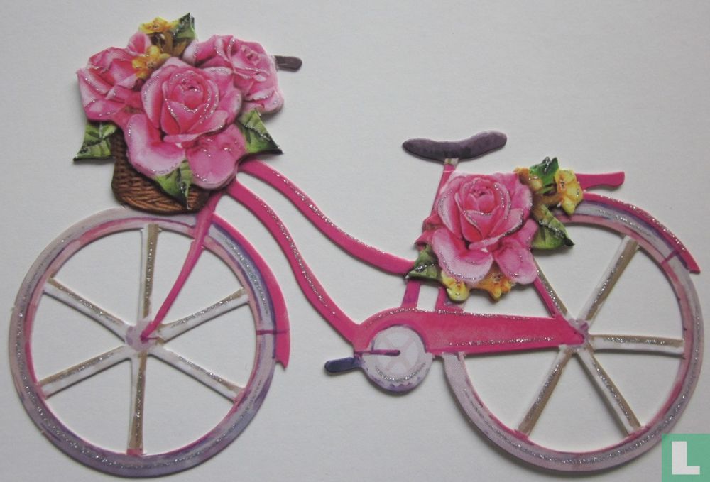 Roze damesfiets