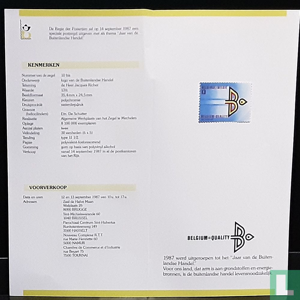 Jaar van de buitenlandse handel