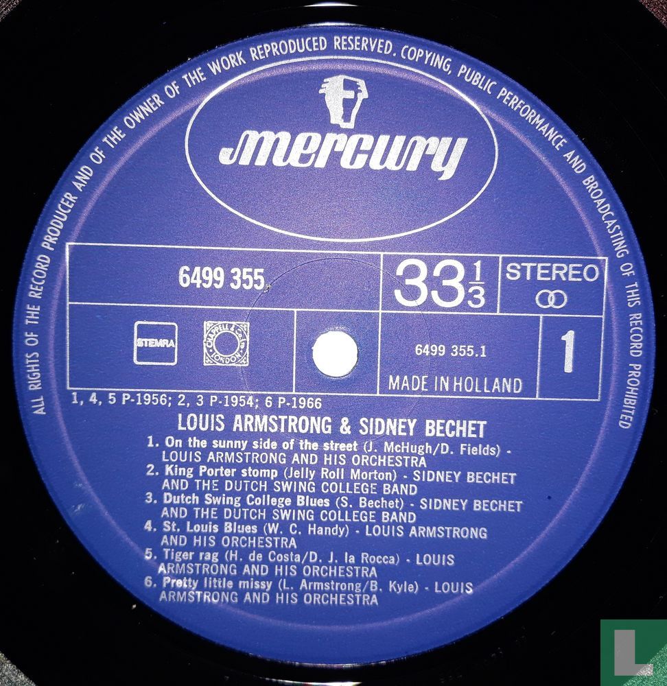 Louis Armstrong, Sidney Bechet
