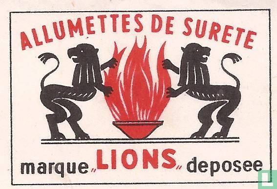 Allumettes de surete Lions 