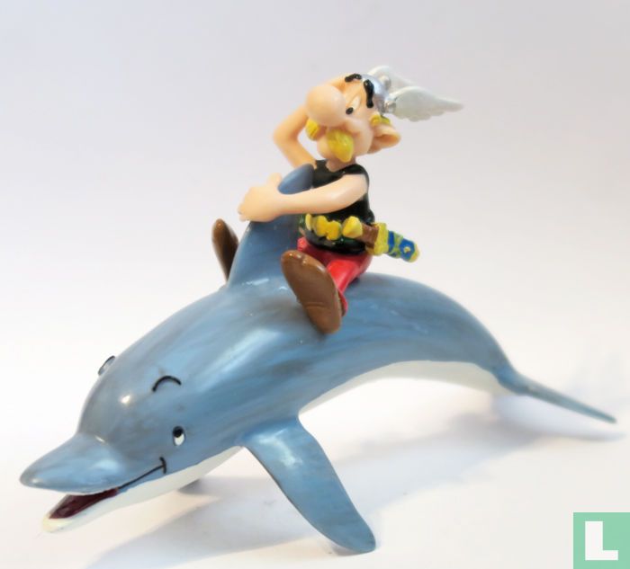 Astérix assis sur Dolphin
