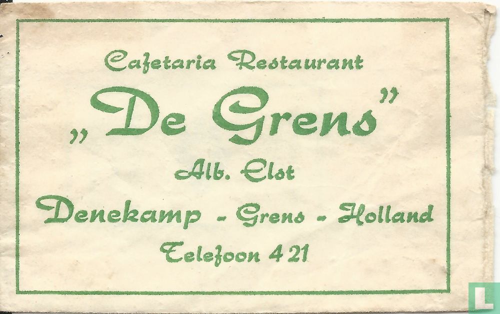 Cafetaria Restaurant "De Grens"