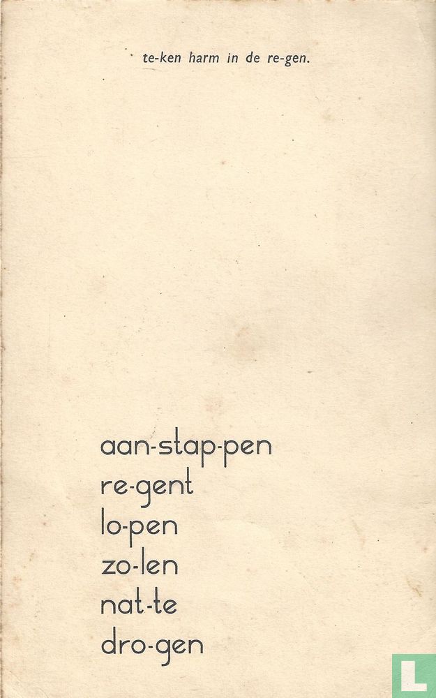 In de regen