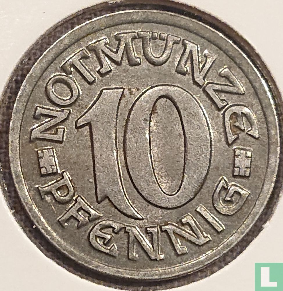 Aachen 10 pfennig 1920 (type 1 - variant k)