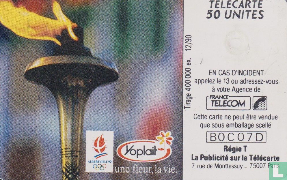 Yoplait La fleur olympique B0C07D (1990) - France Télécom - LastDodo
