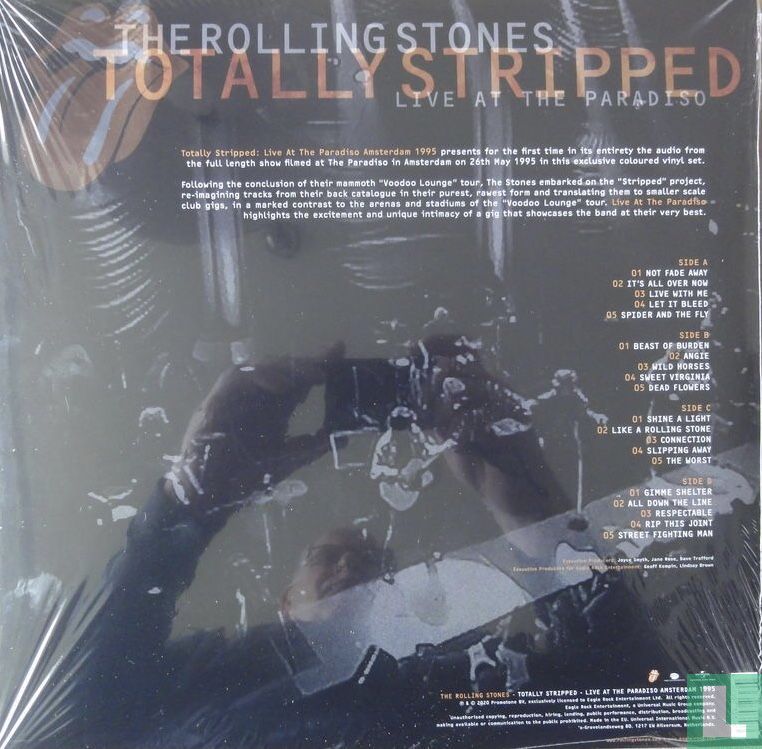 Totally Stripped Live at the Paradiso Amsterdam 1995 LP 0730356 
