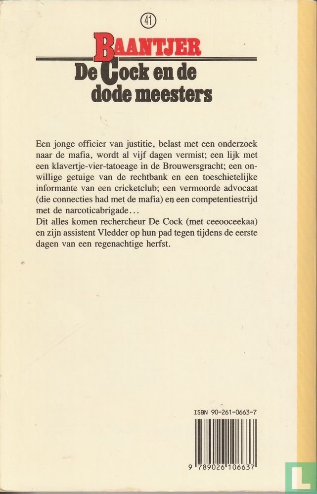 De Cock en de dode meesters