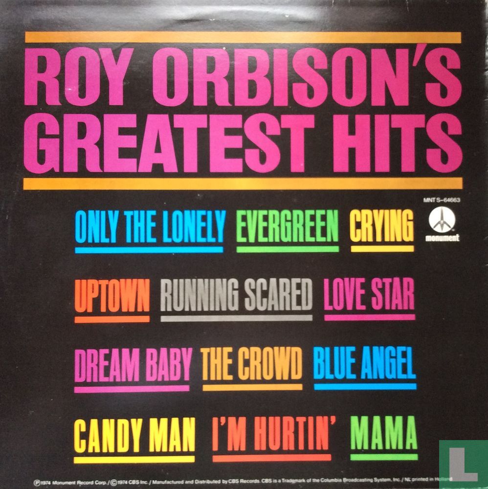 Roy Orbison’s Greatest Hits
