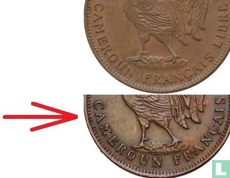 Cameroon 50 centimes 1943 (without LIBRE)