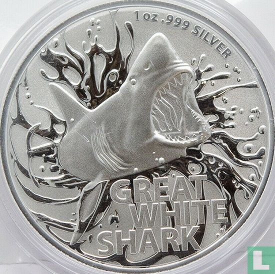 Australië 1 dollar 2021 "Great white shark"