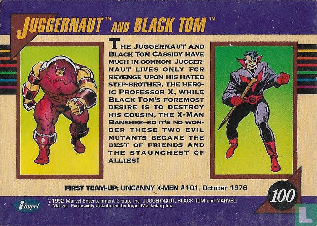 Juggernaut and Black Tom