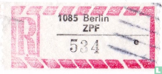 R - 1085 Berlin ZPF - 534 e