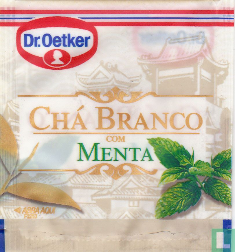 Chá Branco com Menta