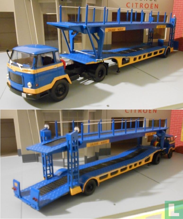 Semi-remorque UNIC MZ-36 TCA Porte-voitures – Causse Walon – Altaya 1/43 – Neuf Sous Blister