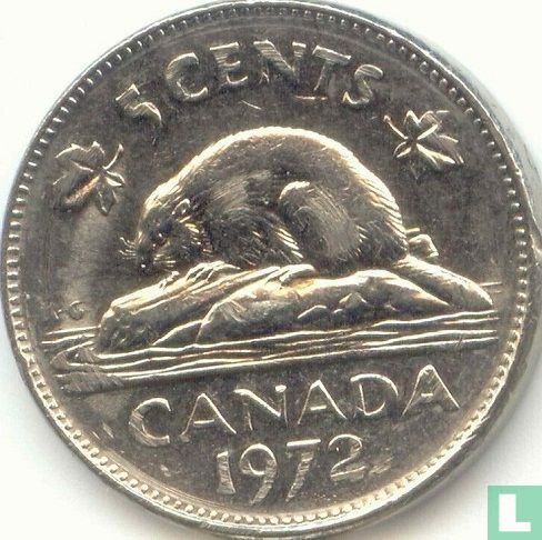 Canada 5 cents 1972