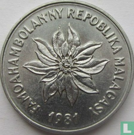 Madagascar 5 francs 1981