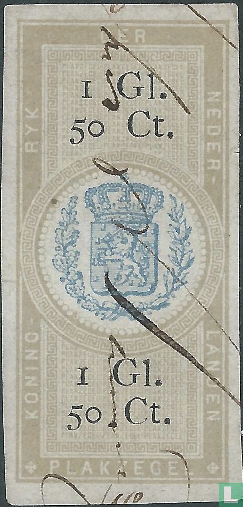 1e serieFiscale zegel 1,50 