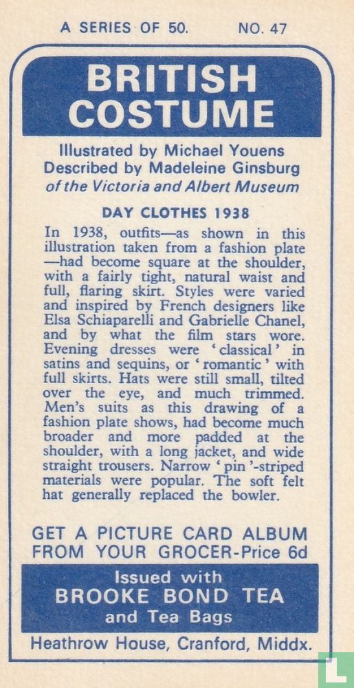 Day clothes 1938
