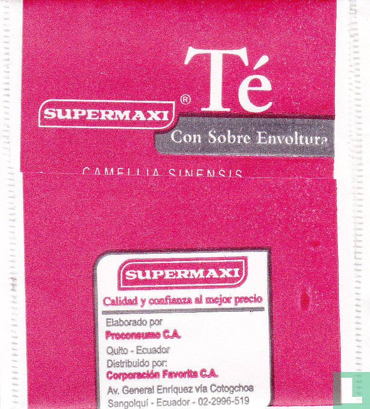 Té Con Sobre Envoltura