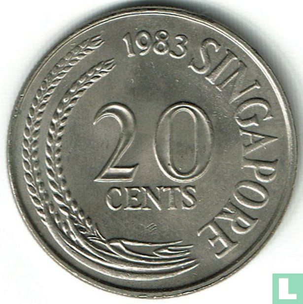 Singapur 20 Cent 1983