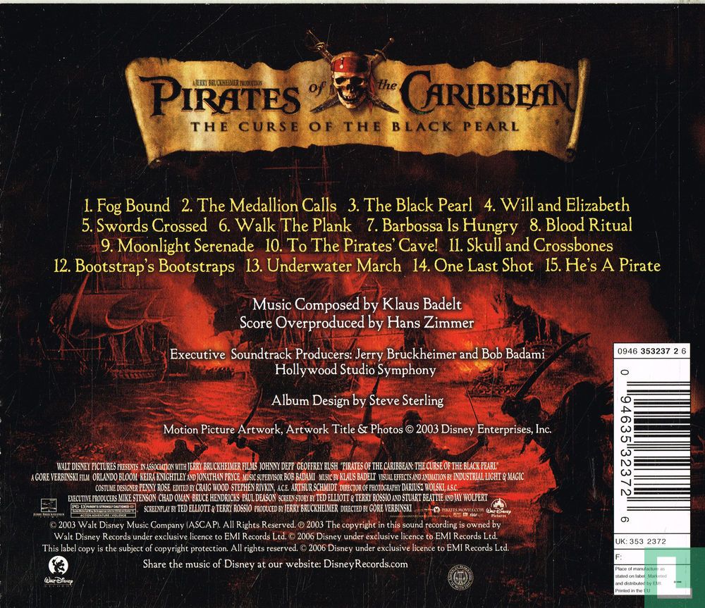 Pirates of the Caribbean - The Curse of the Black Pearl CD 353237 