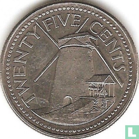 Barbados 25 Cent 2000