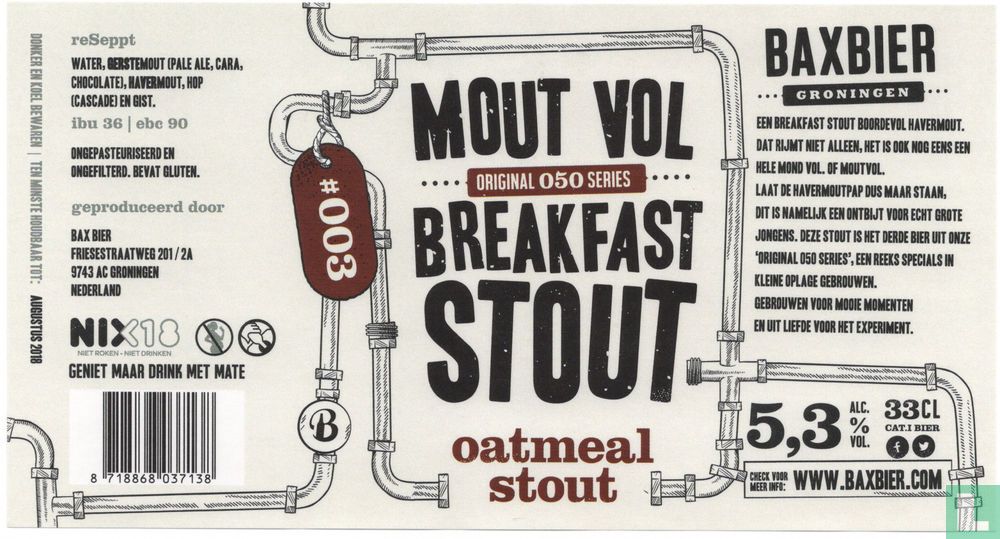 Mout Vol Breakfast Stout