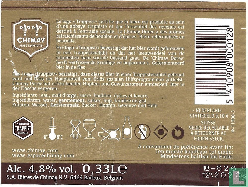 Chimay Blonde Dorée