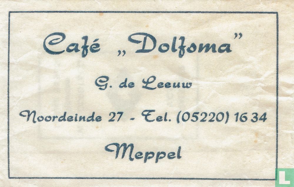 Café "Dolfsma"