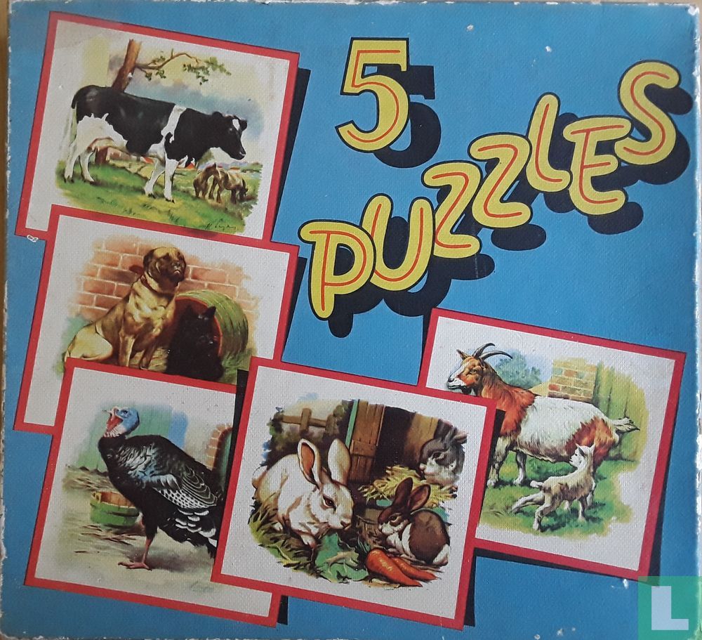 Dierenpuzzels, Vijf