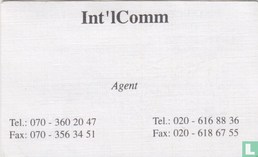 Int'l Comm - Agent
