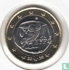 Grèce 1 euro 2020