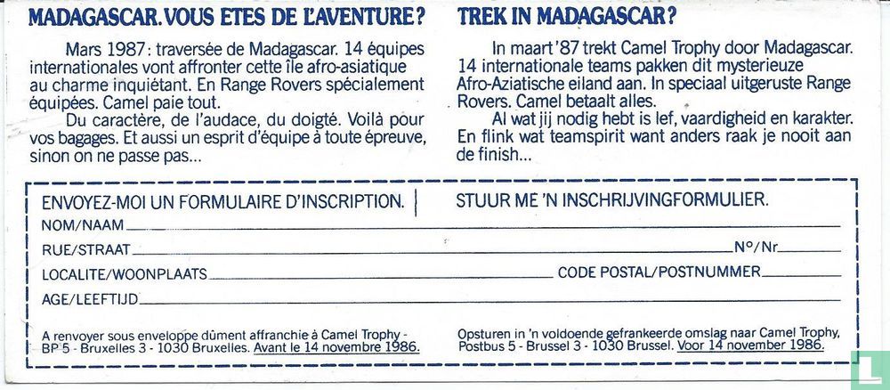 Camel Trophy '87 Madagascar