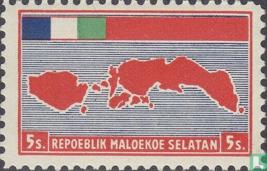 Carte et drapeau