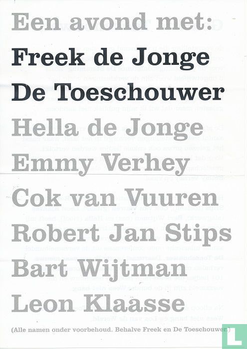 De Veste: De Toeschouwer