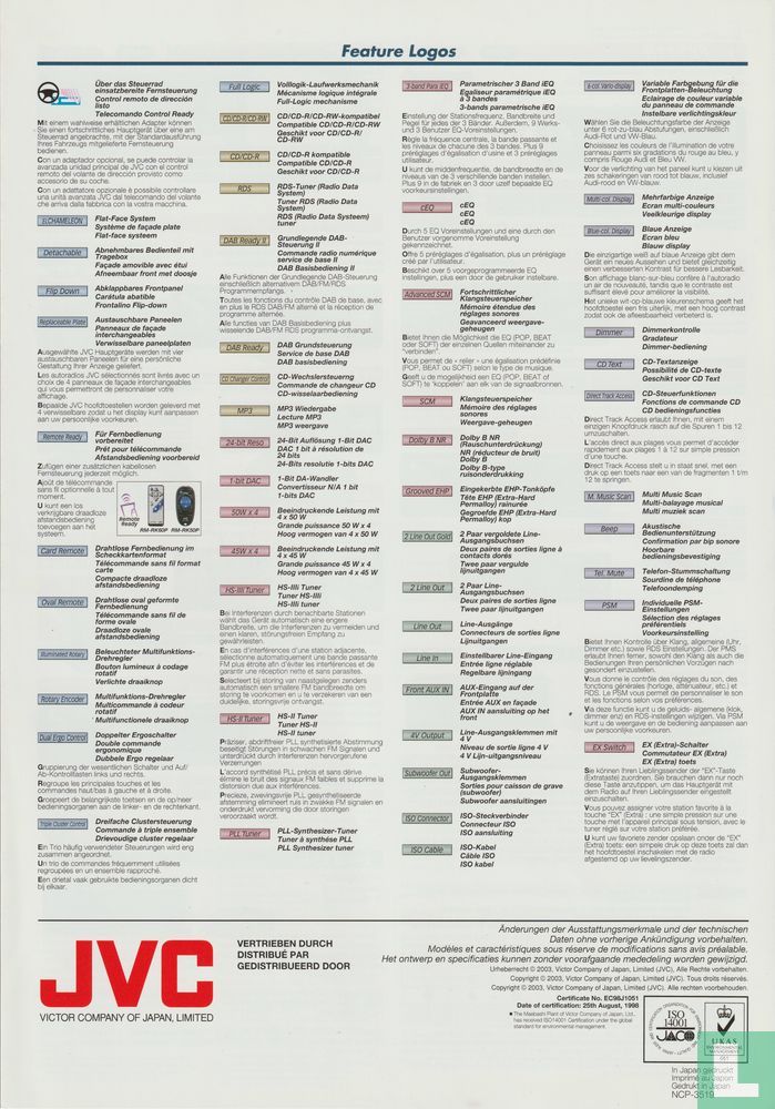 JVC Mobile Entertainment 2003