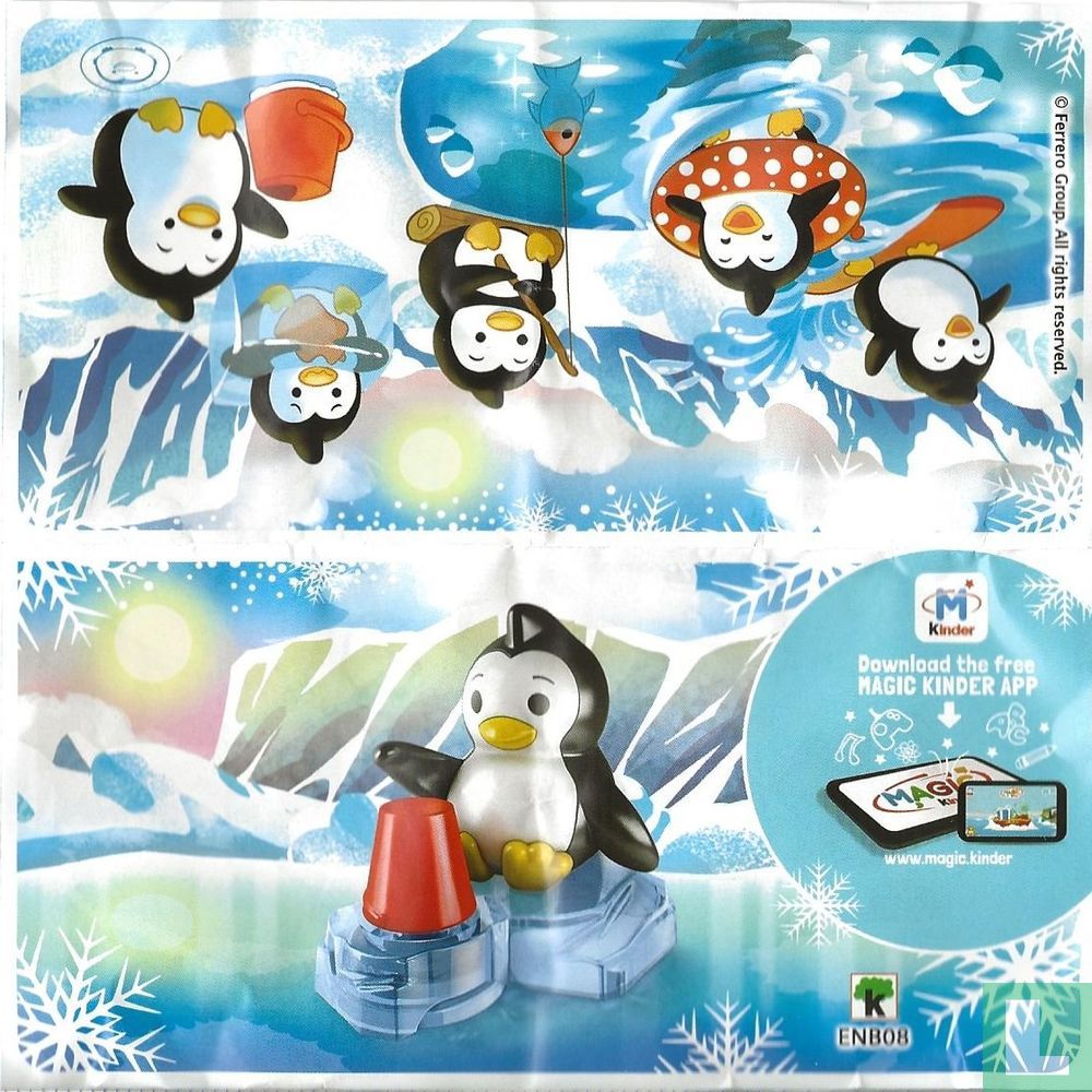 Pinguin mit Stempel