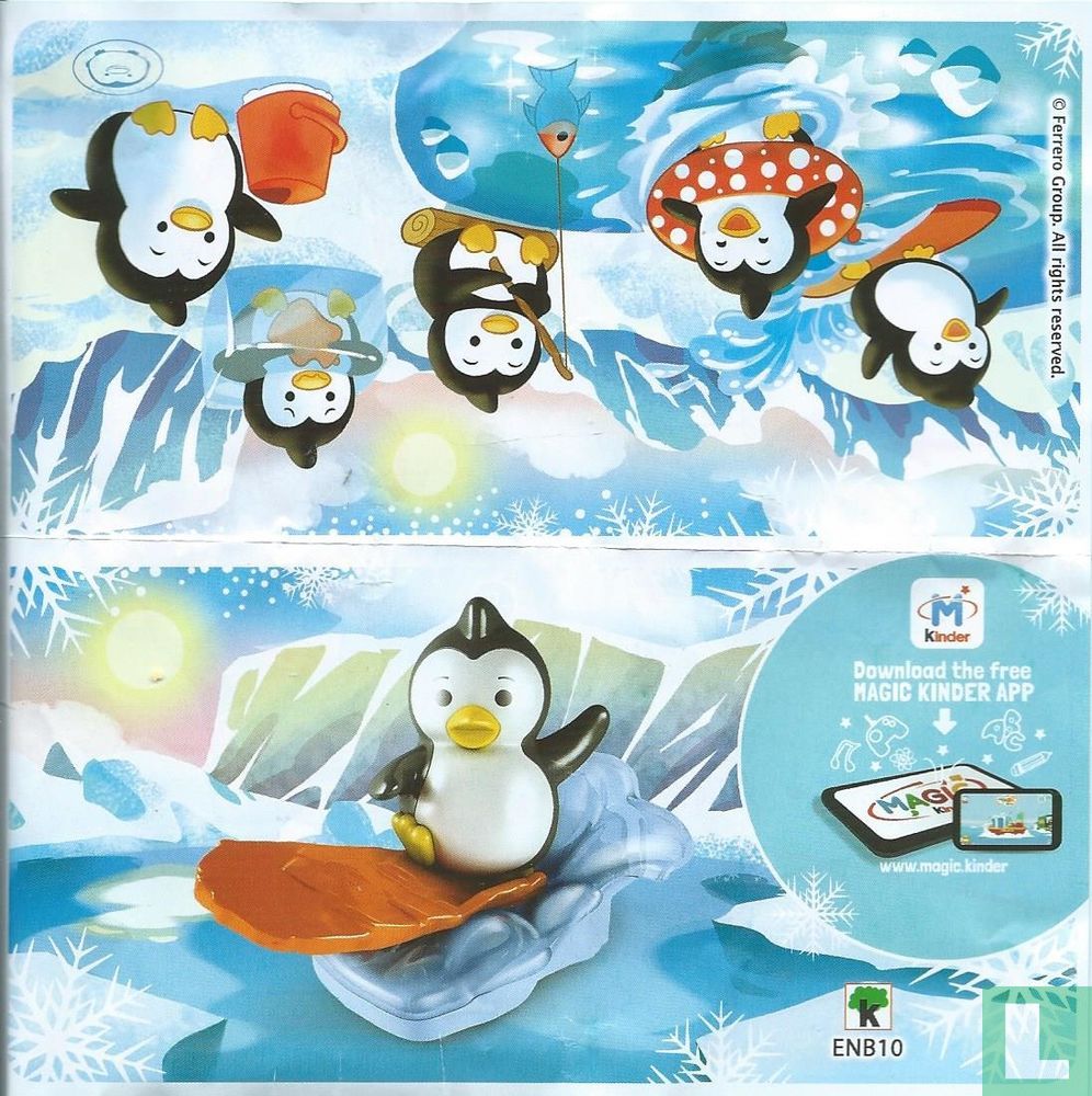 Surfender Pinguin