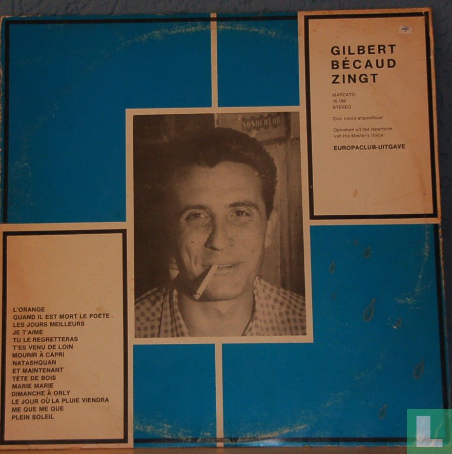 Gilbert Becaud zingt