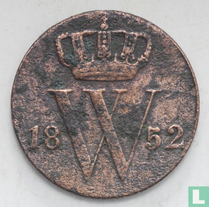 Pays-Bas ½ cent 1852